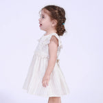 Striped Street Look Dress For Baby Girl Image