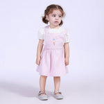 Bean Pink Floral Street Look Dress For Baby Girl Image