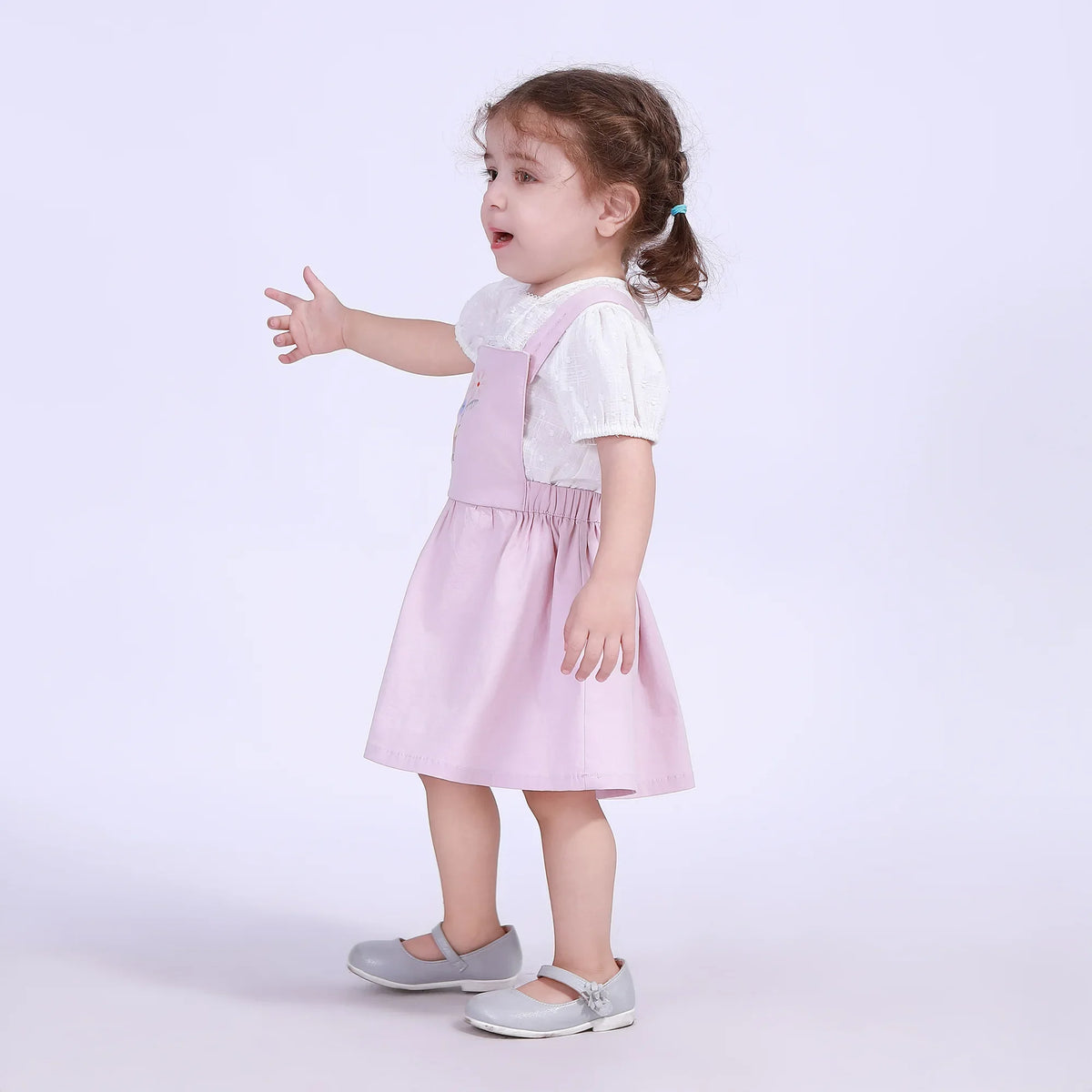 Floral Street Look Dress For Baby Girl Image