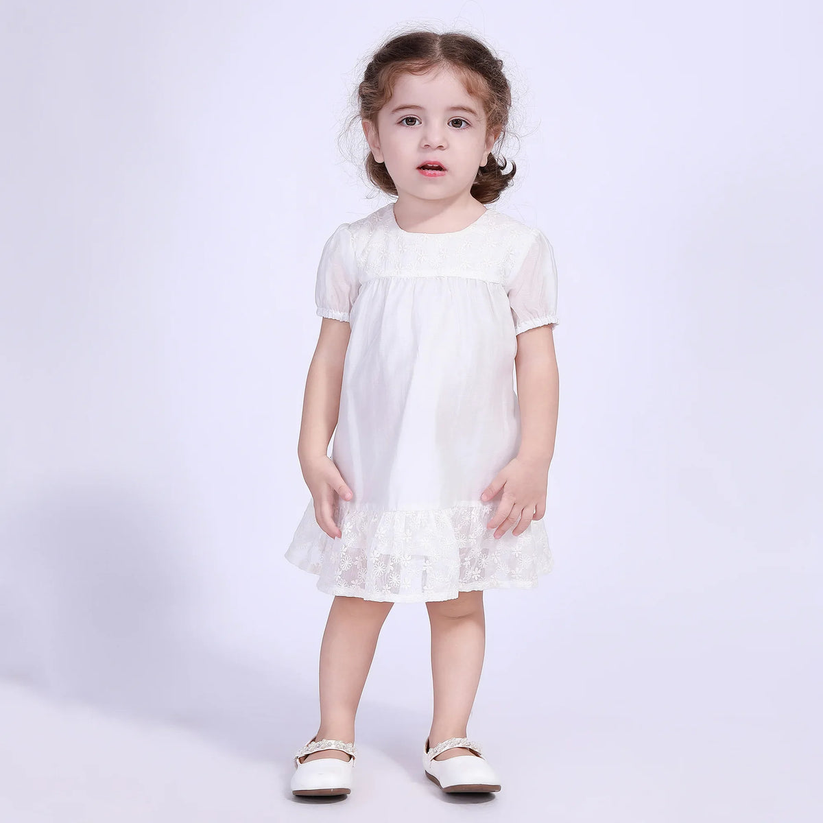 Floral Street Look Dress For Baby Girl Image