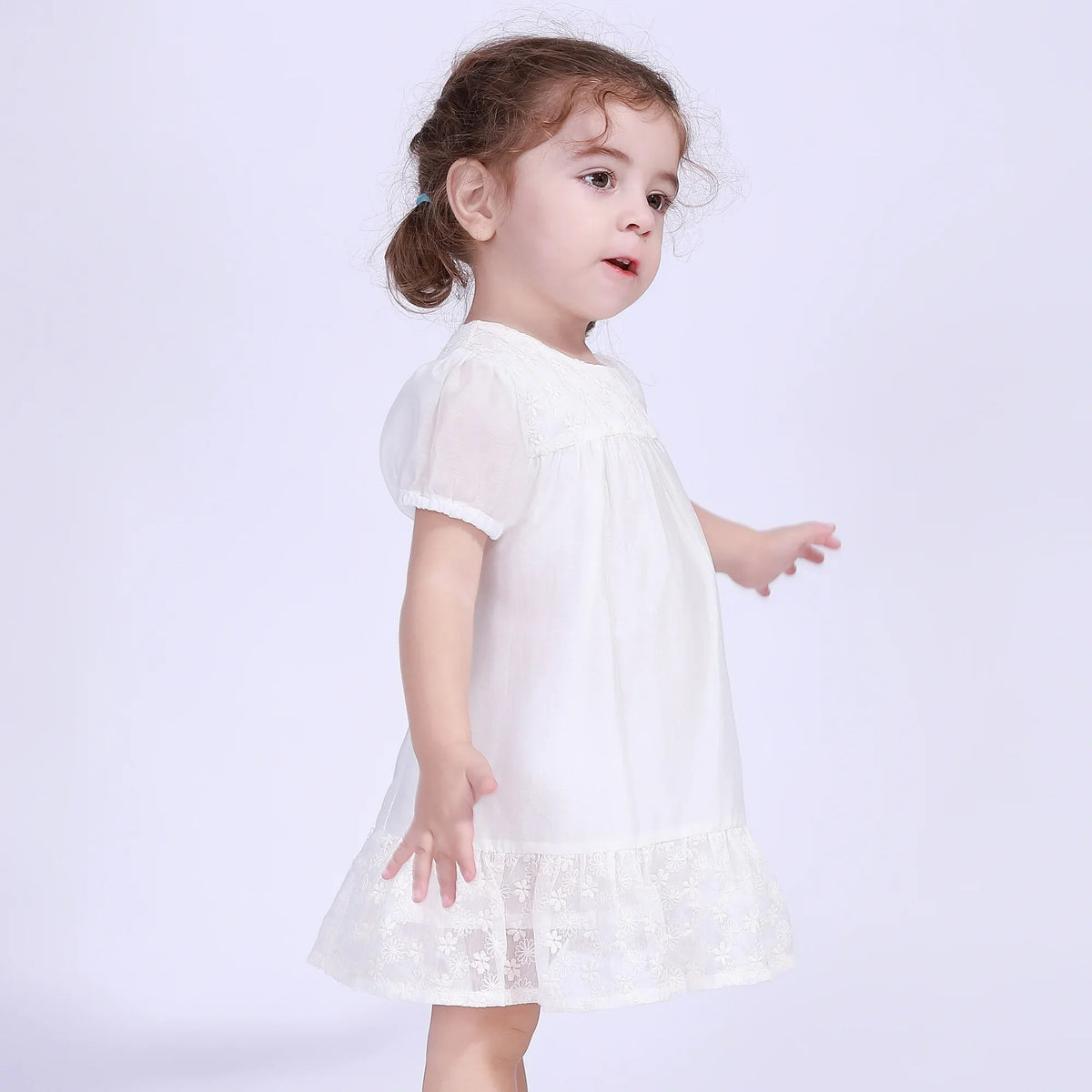 Floral Street Look Dress For Baby Girl Image