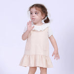 Off White Jacquard Street Look Blouse For Baby Girl Image