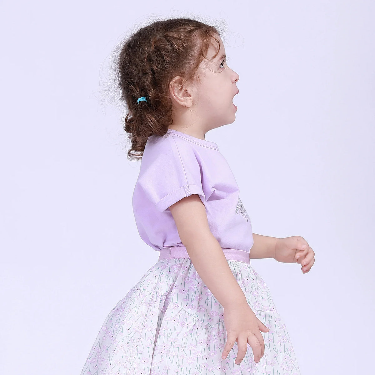 Printed Street Look T.Shirt For Baby Girl Image