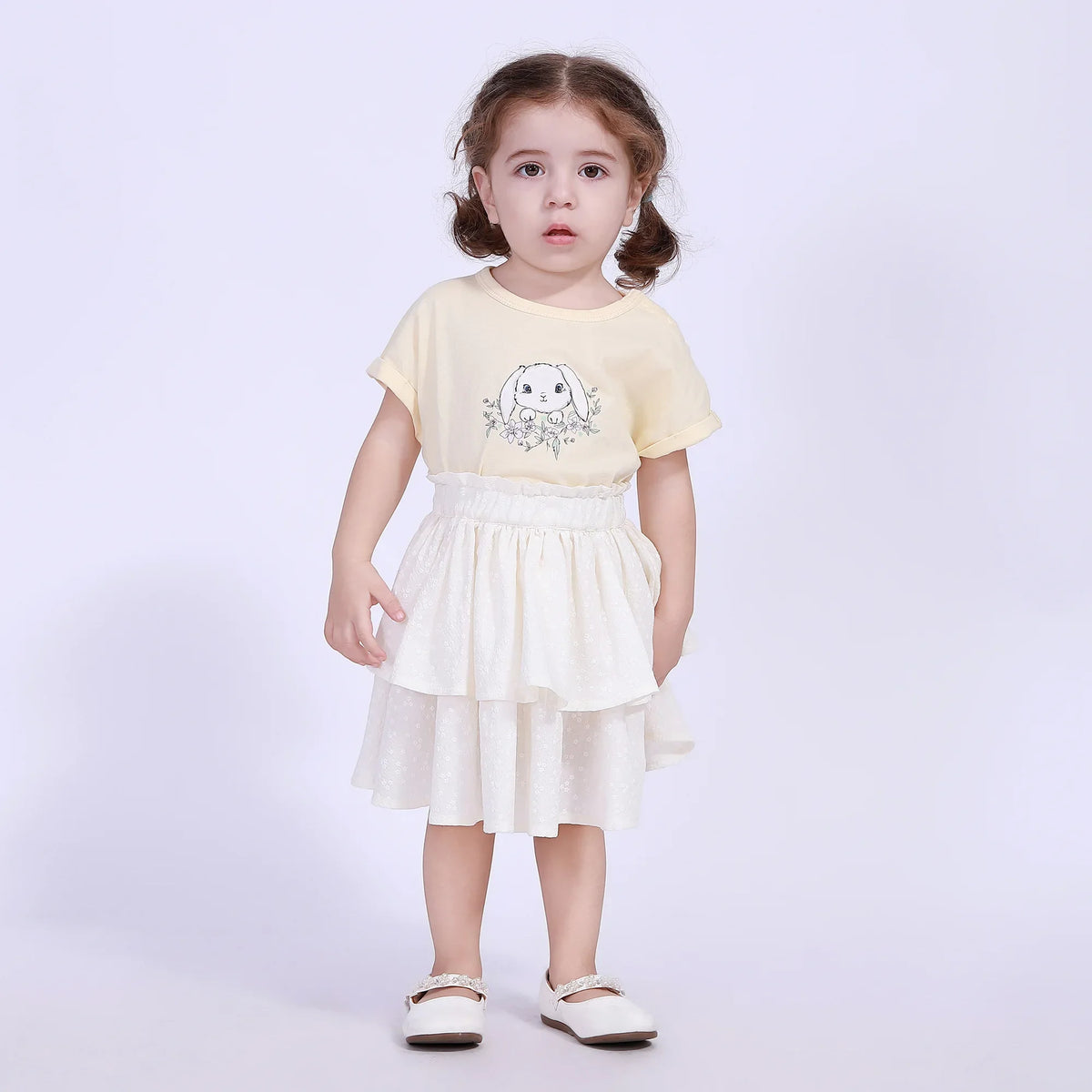 Printed Street Look T.Shirt For Baby Girl Image