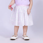 Light Purple Skater Street Look Skirt For Baby Girl Image