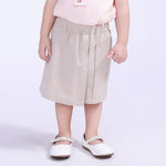 Khaki Ordinary Street Look Shorts For Baby Girl Image
