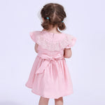 Jacquard Street Look Dress For Baby Girl Image