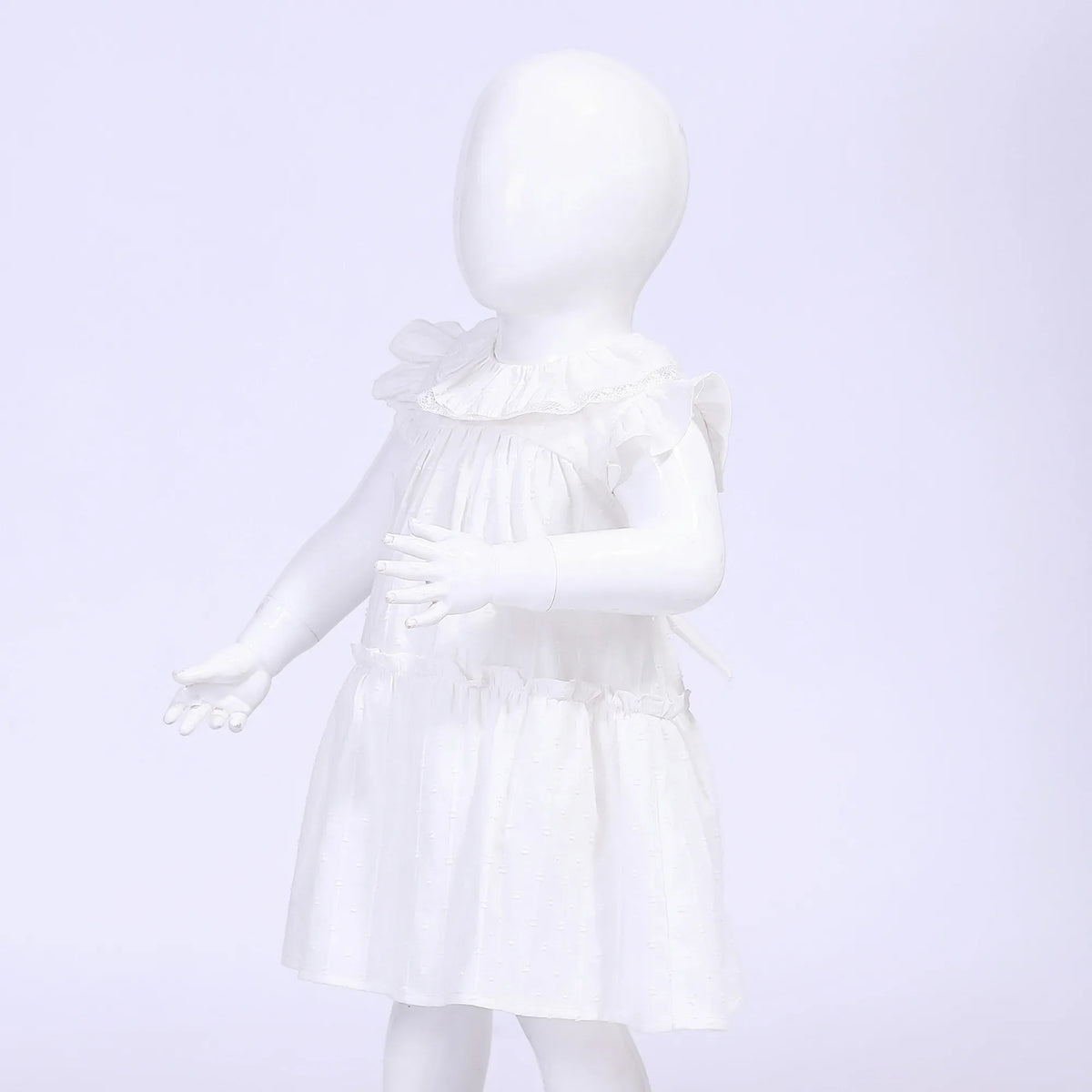 Jacquard Street Look Dress For Baby Girl Image