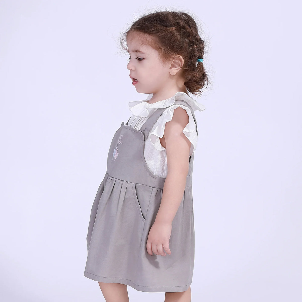 Jacquard Street Look Shirt For Baby Girl Image