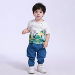 Ankle-Tied Street Look Pants For Baby Boy Image