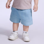 Light Blue Ordinary Street Look Shorts For Baby Boy Image