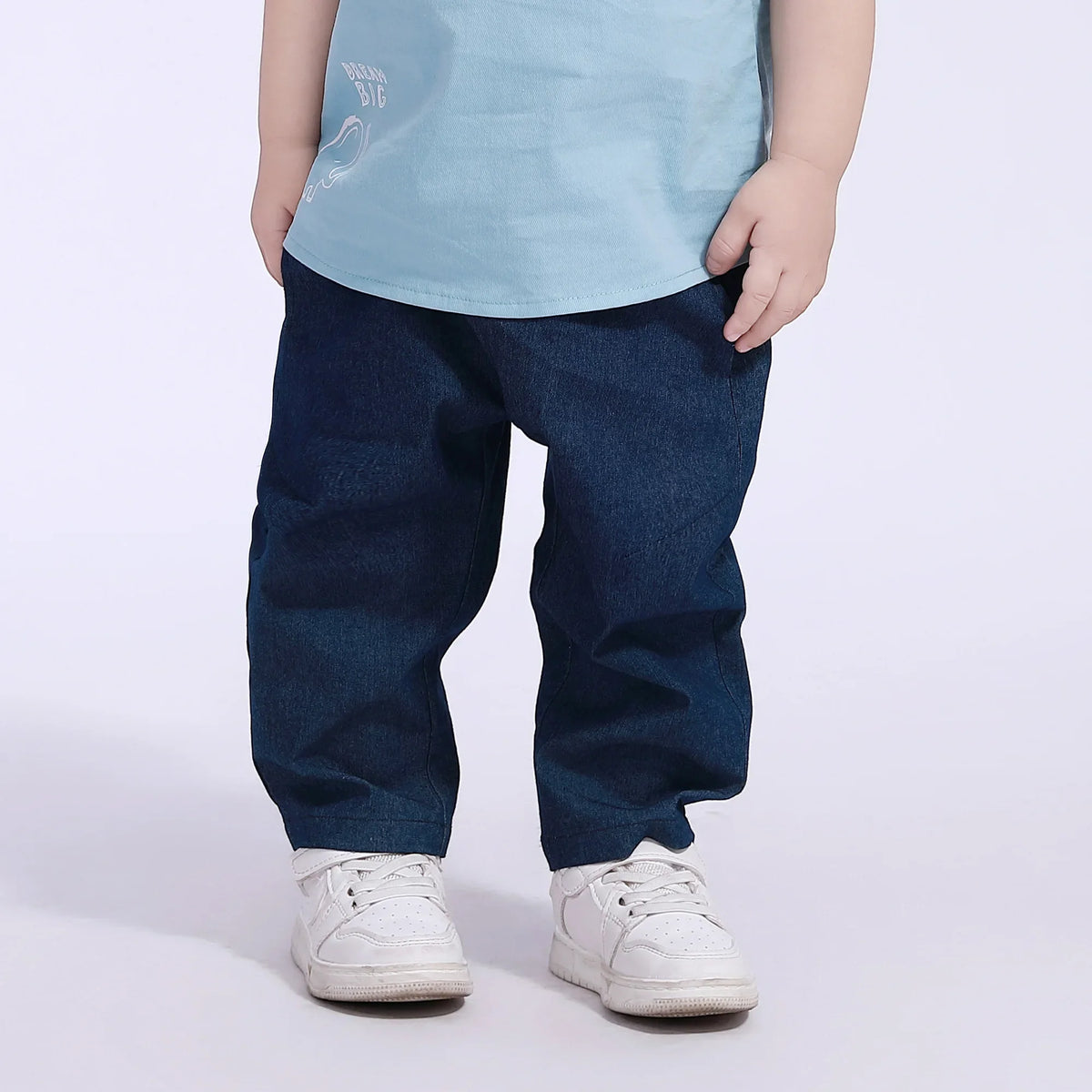 Navy Ordinary Street Look Pants For Baby Boy Image