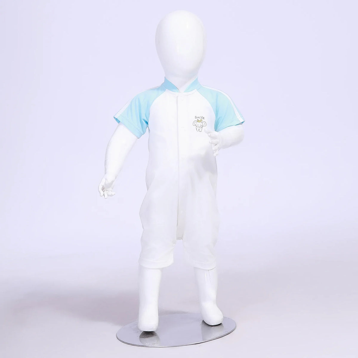 Color-Blocked Street Look Romper For Baby Boy Image
