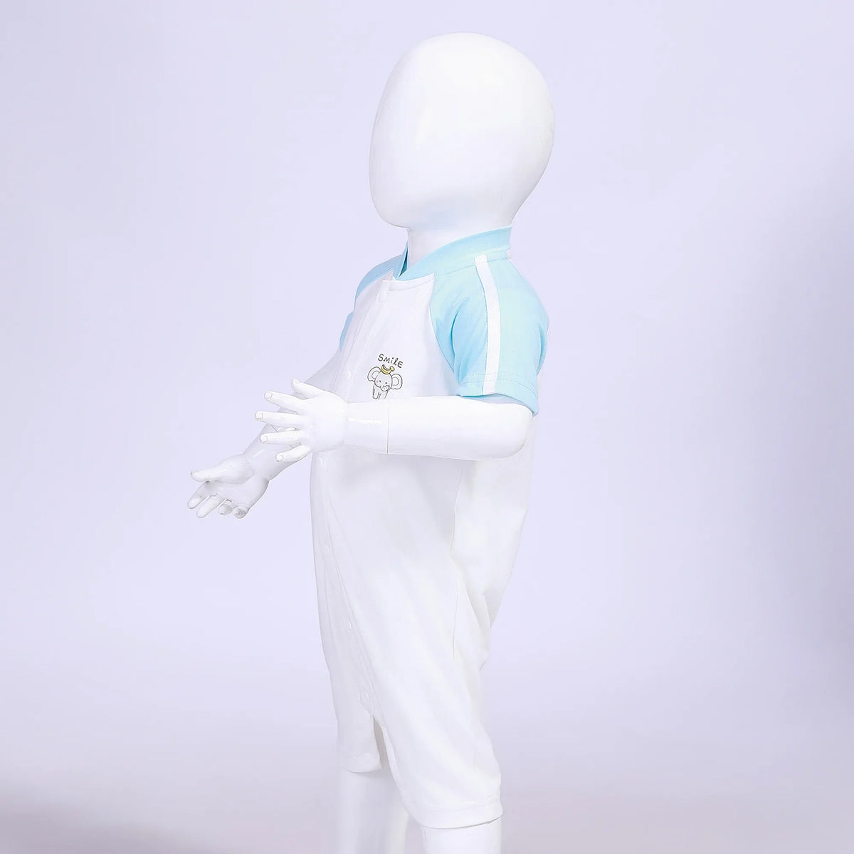 Color-Blocked Street Look Romper For Baby Boy Image