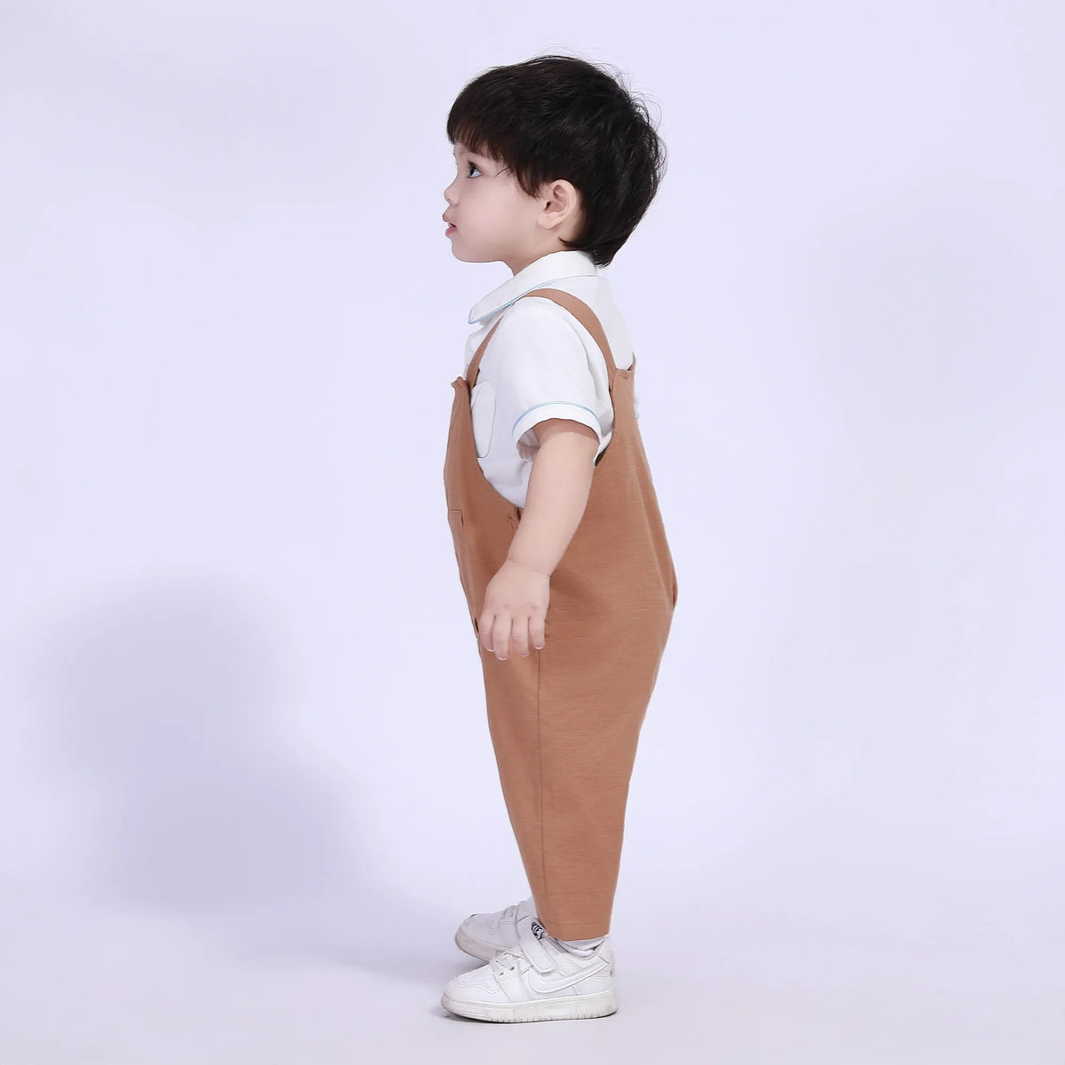 Plain Street Look Overalls For Baby Boy Image