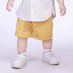 Yellow Ordinary Street Look Shorts For Baby Boy Image