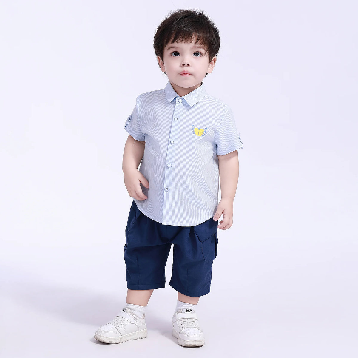 Striped Street Look Shirt For Baby Boy Image