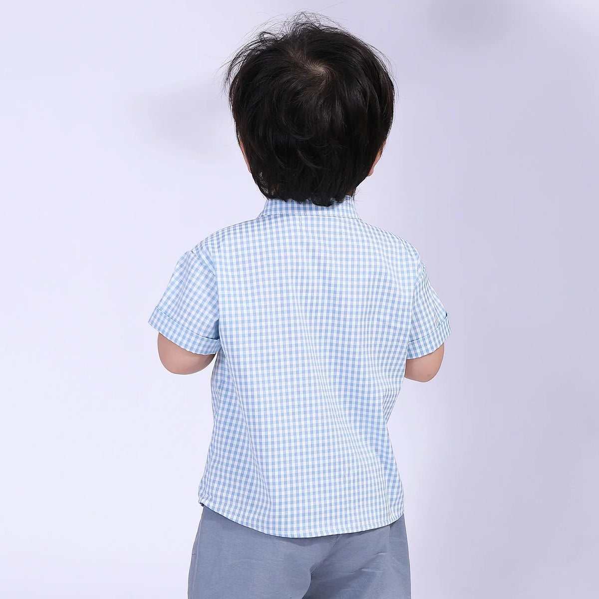 Checked Street Look Blouse For Baby Boy Image