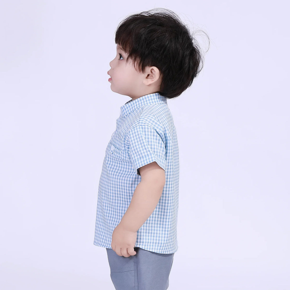Checked Street Look Blouse For Baby Boy Image