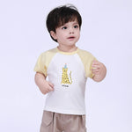 Off White Printed Street Look T.Shirt For Baby Boy Image