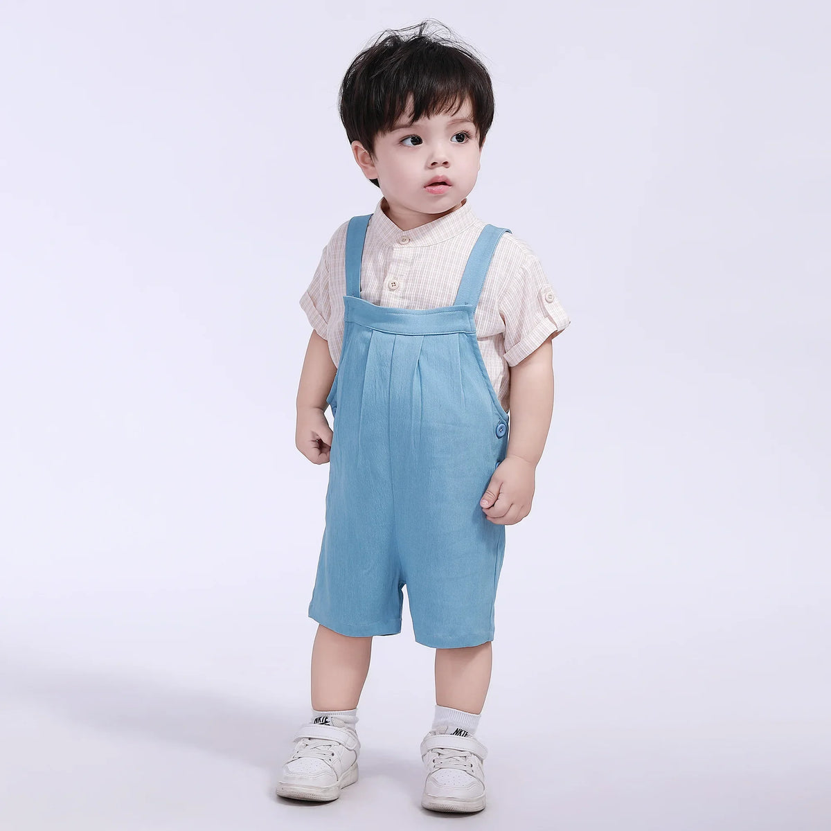 Checked Street Look Blouse For Baby Boy Image