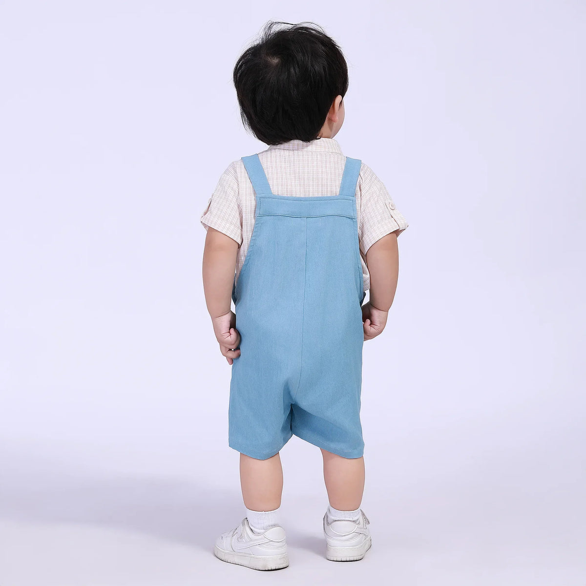 Plain Street Look Overalls For Baby Boy Image