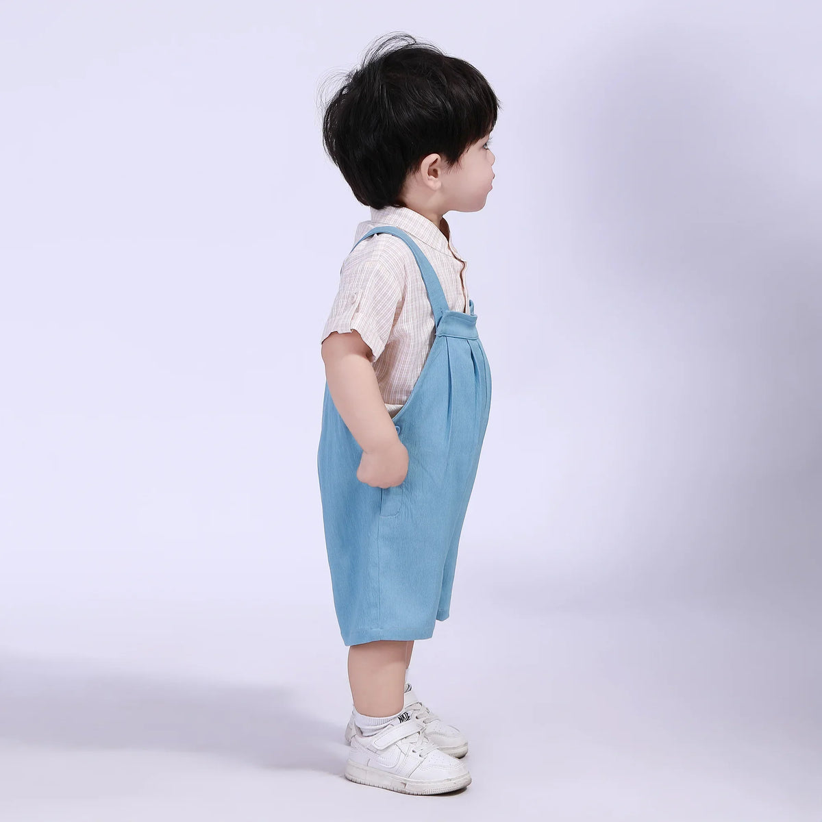 Plain Street Look Overalls For Baby Boy Image