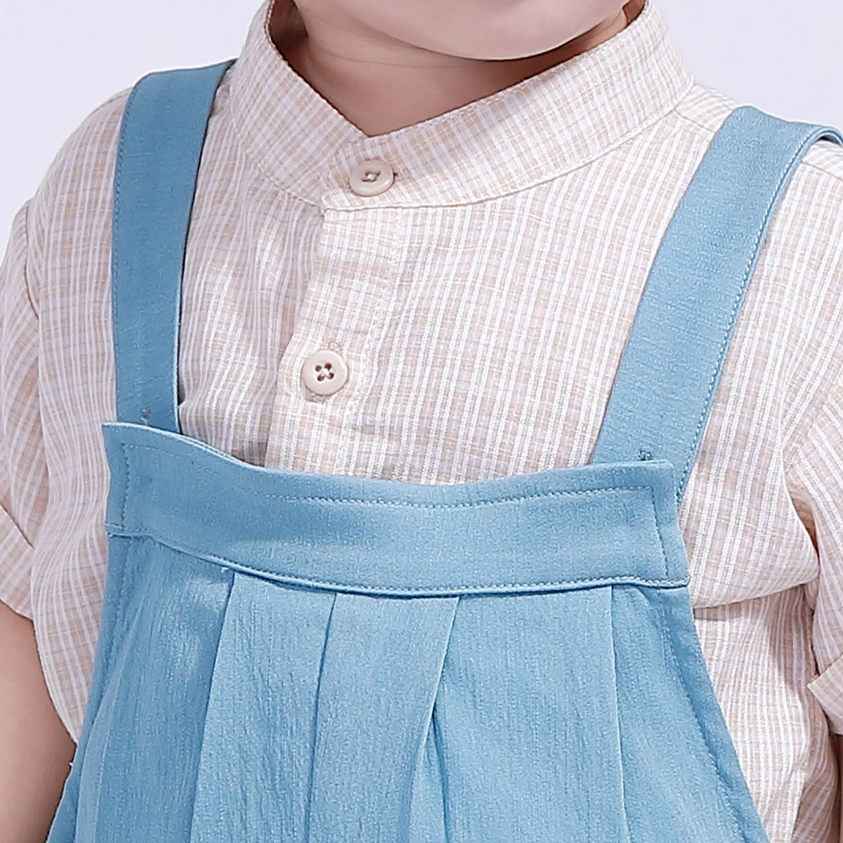 Plain Street Look Overalls For Baby Boy Image