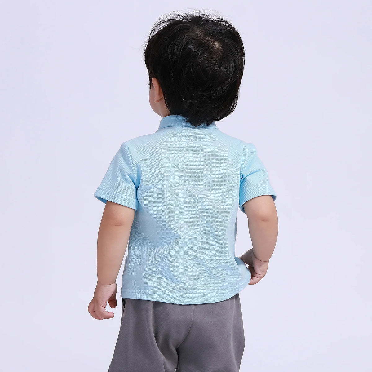 Plain Street Look Polo Shirt For Baby Boy Image
