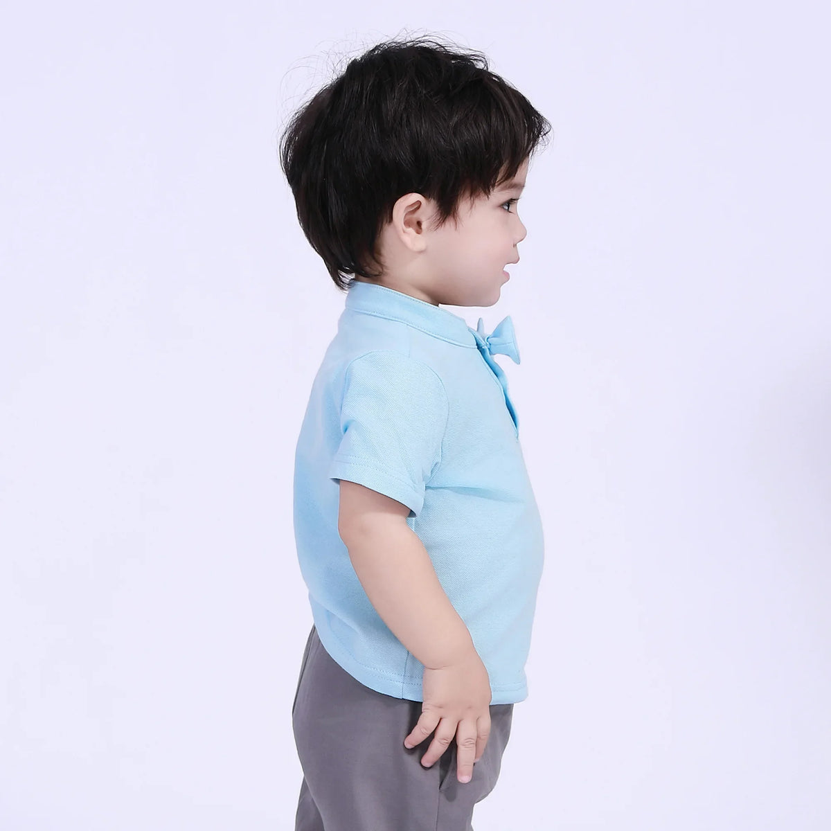 Plain Street Look Polo Shirt For Baby Boy Image