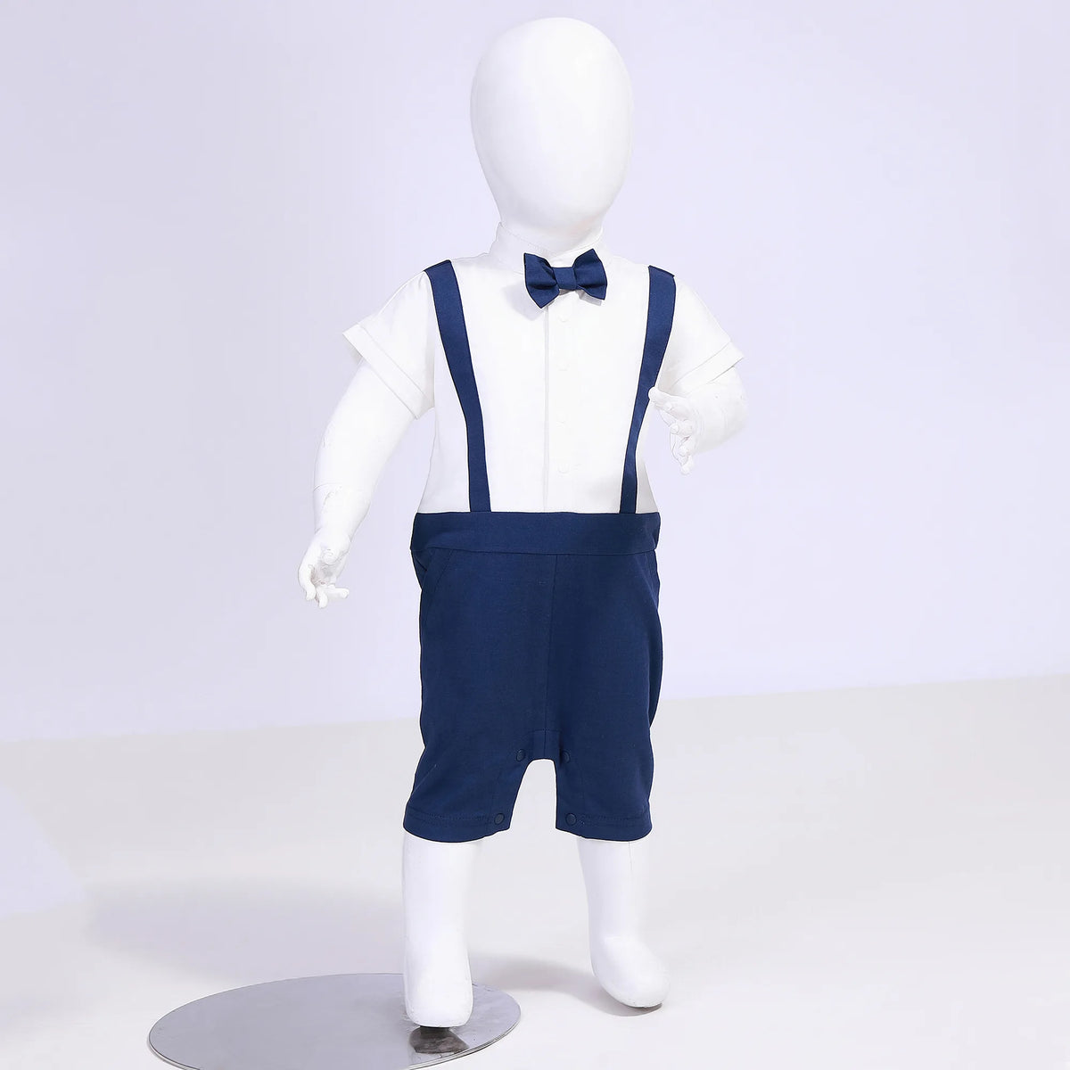 Color-Blocked Street Look Romper For Baby Boy Image