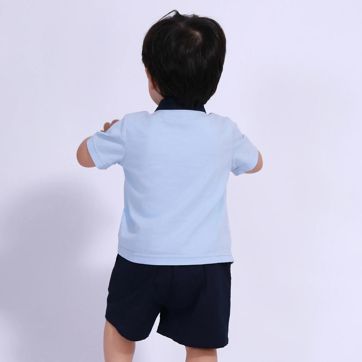 Color-Blocked Street Look Blouse For Baby Boy Image