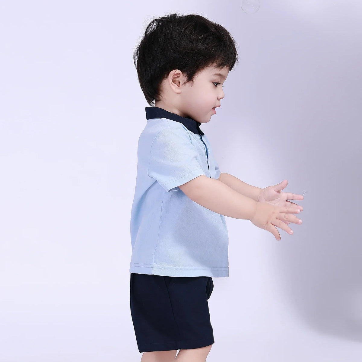 Color-Blocked Street Look Blouse For Baby Boy Image