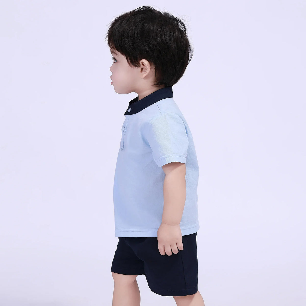 Color-Blocked Street Look Blouse For Baby Boy Image