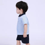 Color-Blocked Street Look Blouse For Baby Boy Image