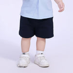 Navy Ordinary Street Look Shorts For Baby Boy Image