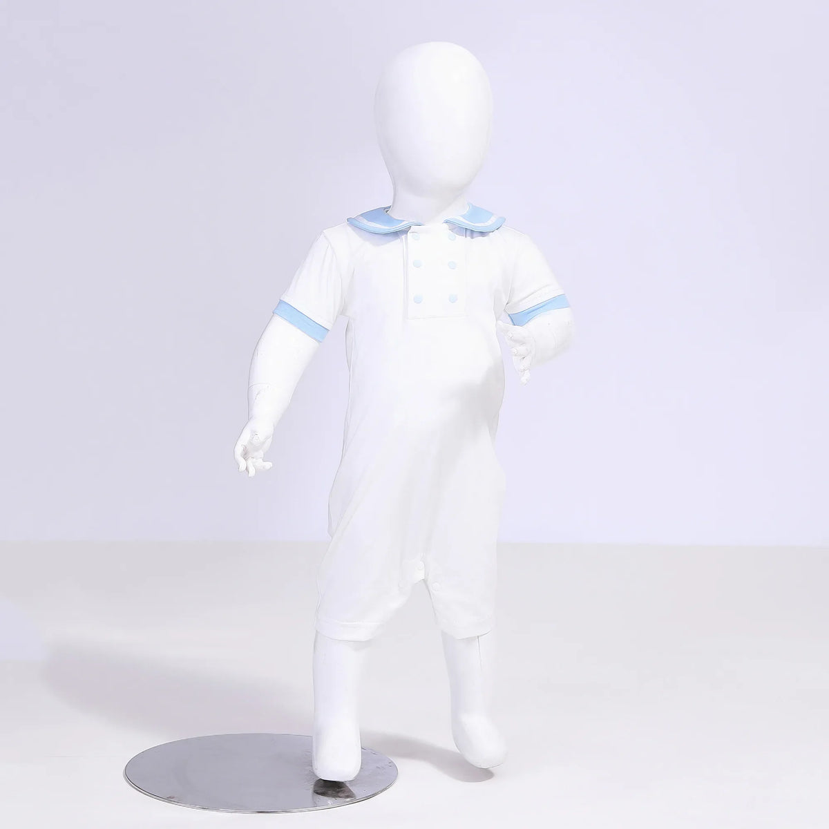 Color-Blocked Street Look Romper For Baby Boy Image