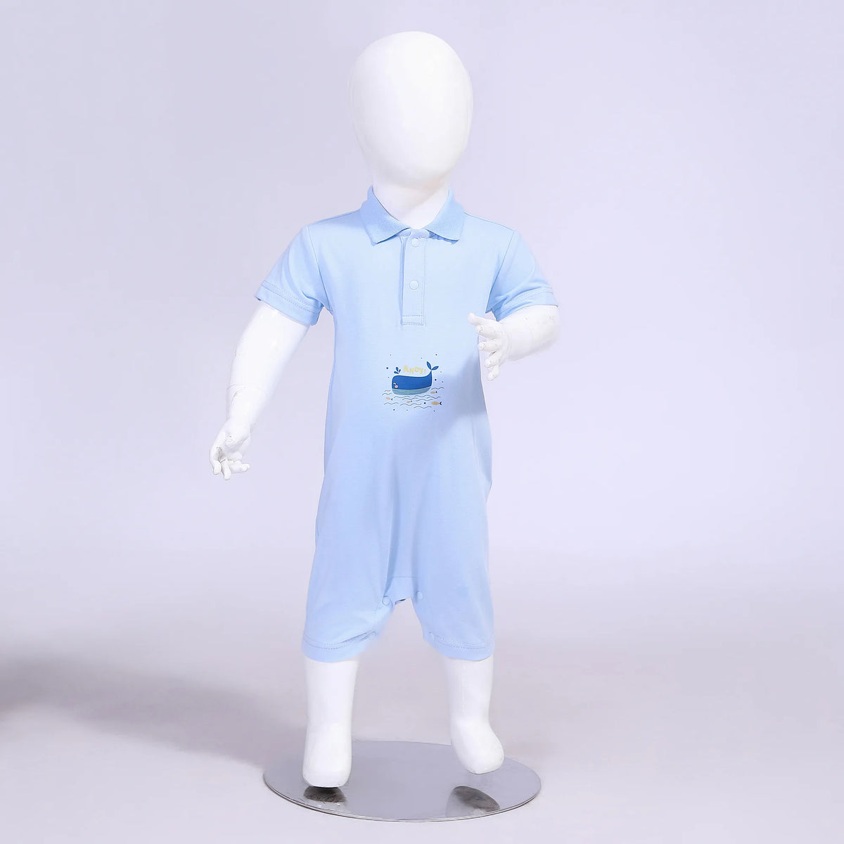 Printed Street Look Romper For Baby Boy Image