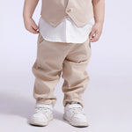 Khaki Ordinary Street Look Pants For Baby Boy Image