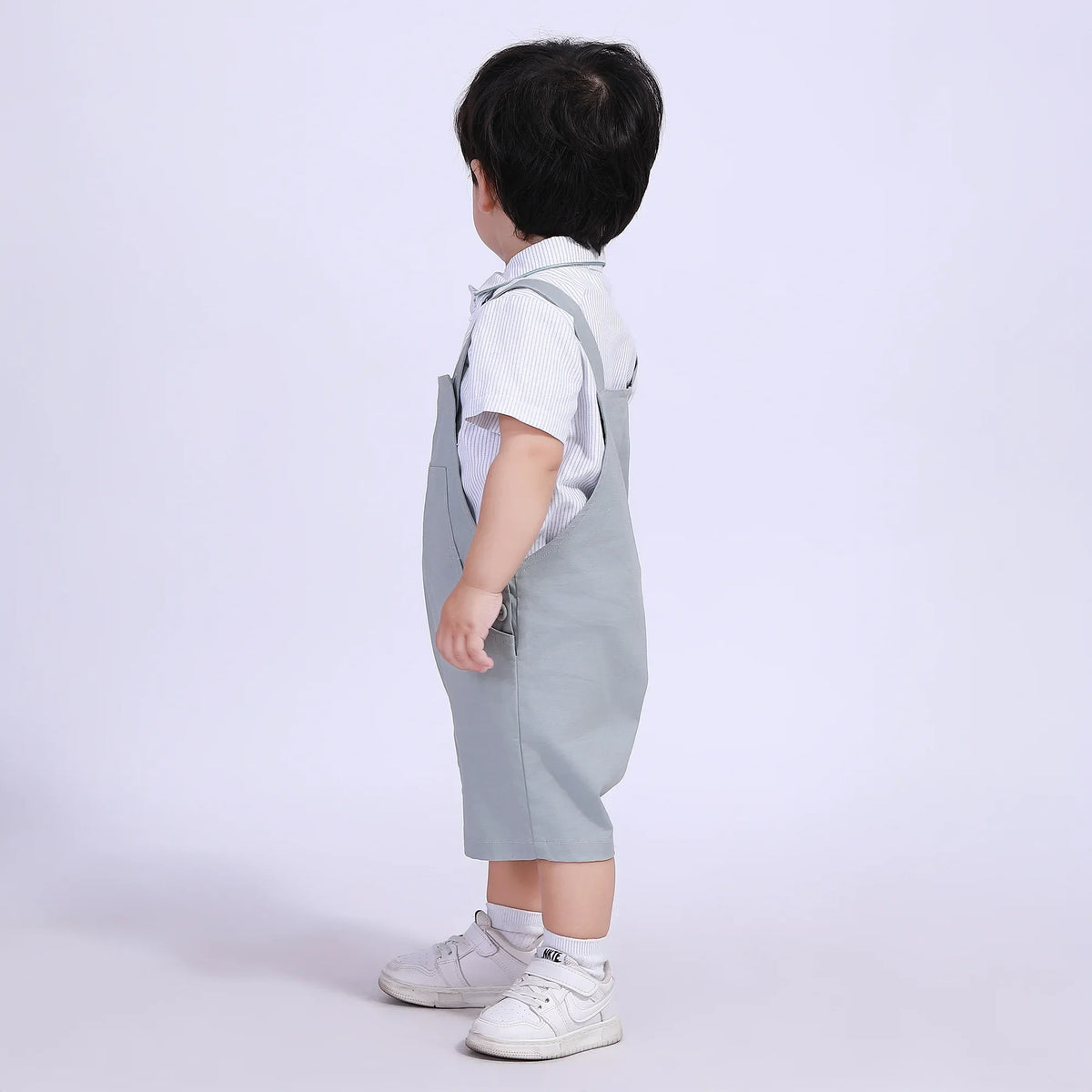 Plain Street Look Overalls For Baby Boy Image
