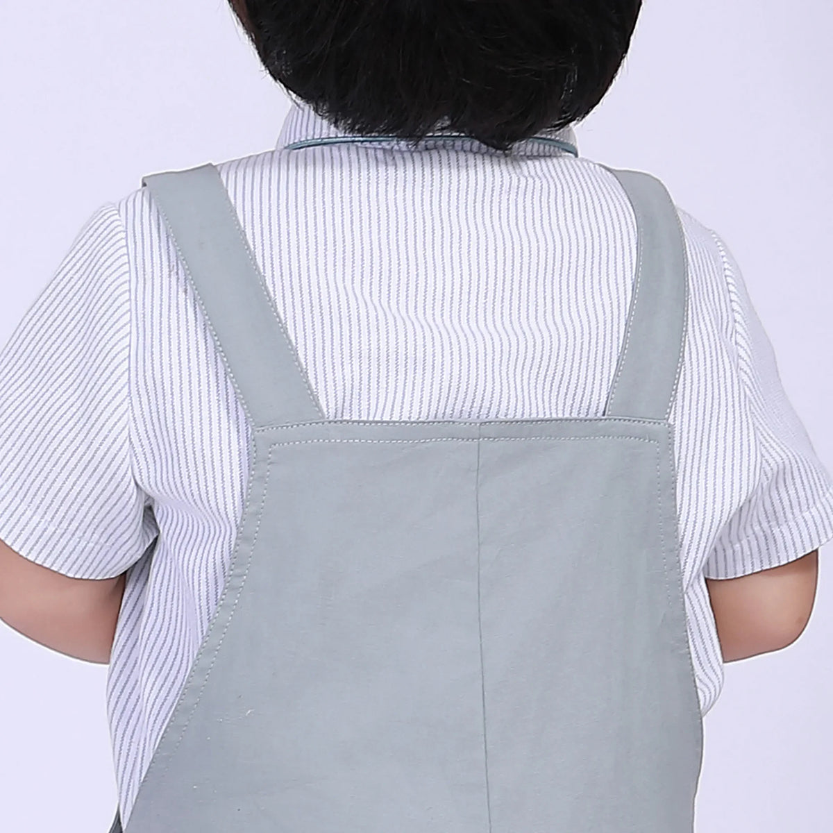 Plain Street Look Overalls For Baby Boy Image