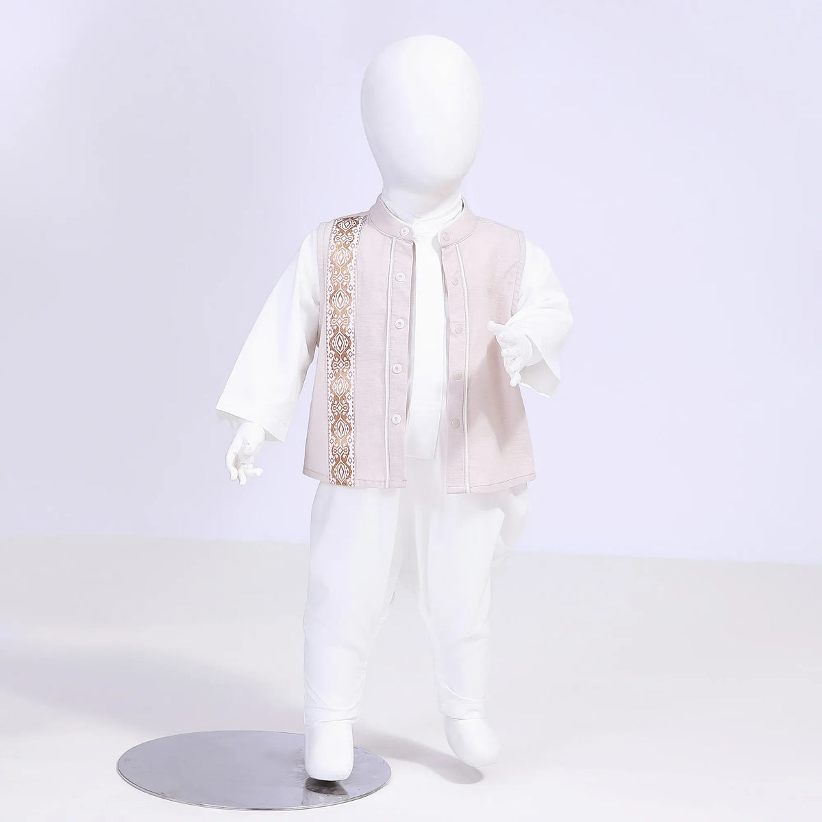 Embroidery Street Look Waistcoat For Baby Boy Image