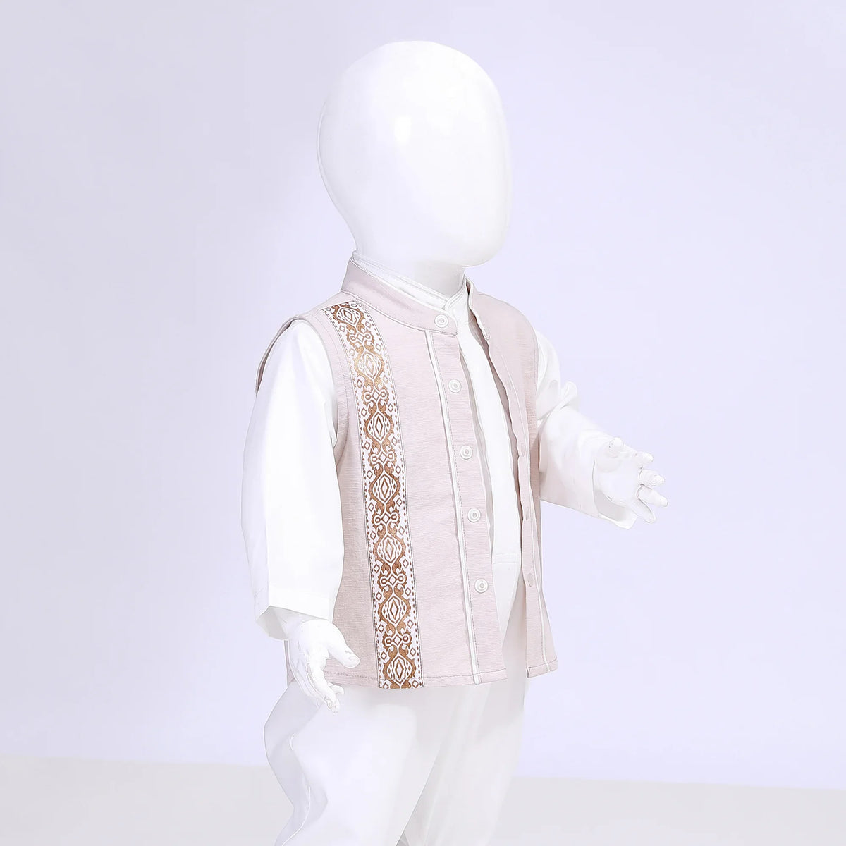 Embroidery Street Look Waistcoat For Baby Boy Image