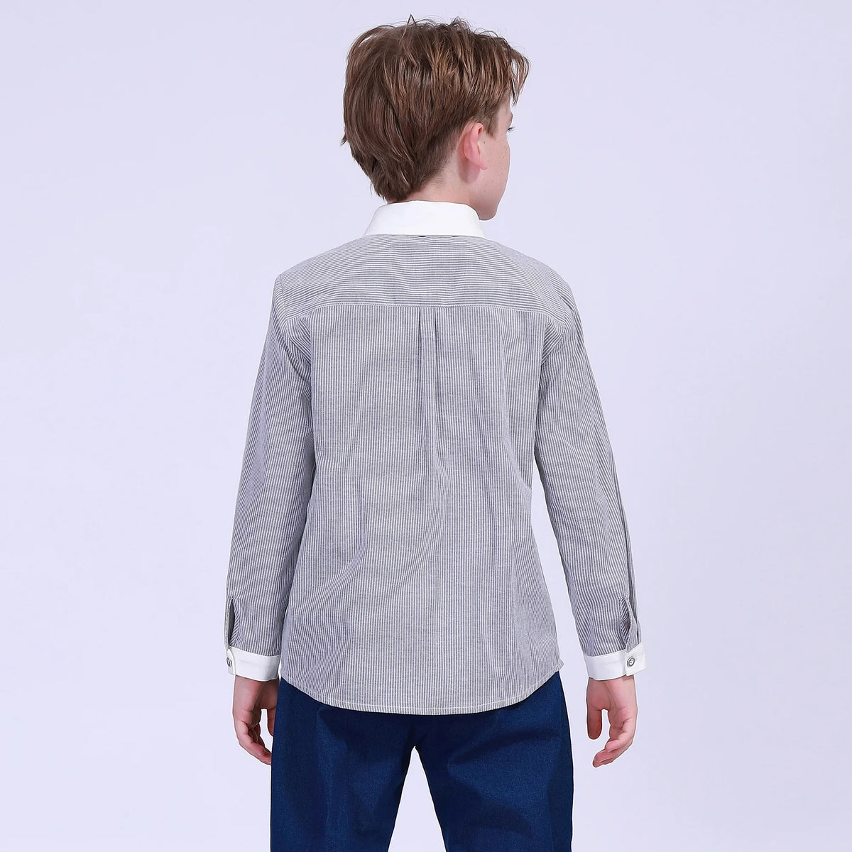 Striped Street Look Blouse For Boys Image