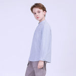 Striped Street Look Blouse For Boys Image