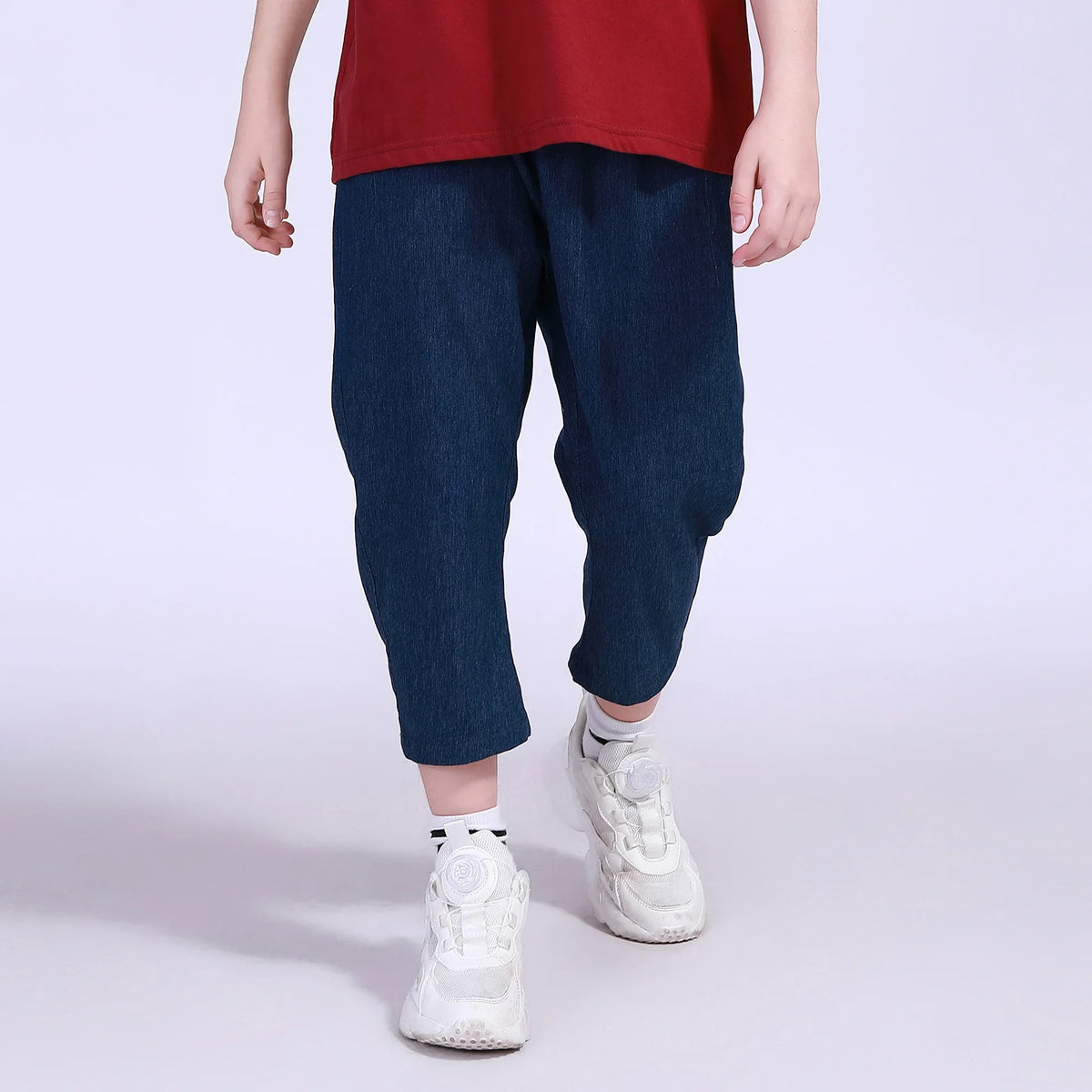 Navy Ordinary Street Look Pants For Boys Image