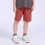 Iron Red Ordinary Street Look Shorts For Boys Image