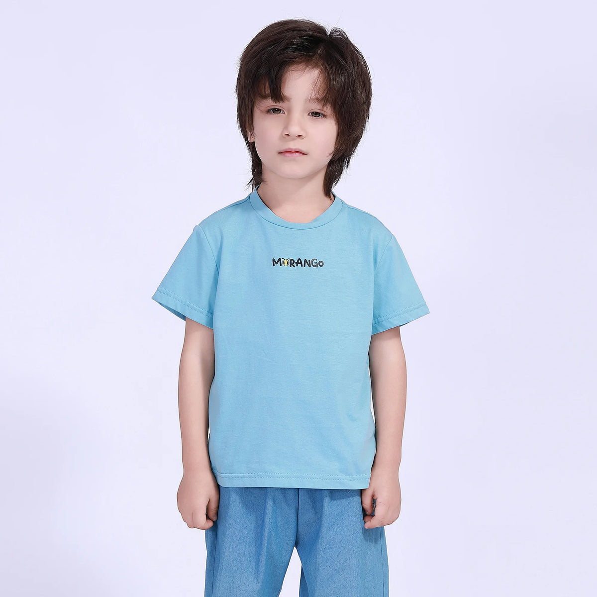 Blue Printed Street Look T.Shirt For Boys Image