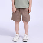 Light Coffee Ordinary Street Look Shorts For Boys Image