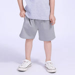 Sliver Gray Ordinary Street Look Shorts For Boys Image